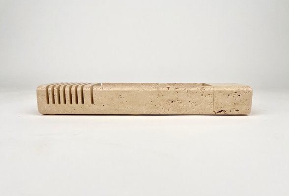 Travertine Letter & Pen Holder, Italy, 1970-LYQ-1171452