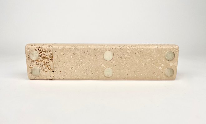 Travertine Letter & Pen Holder, Italy, 1970-LYQ-1171452