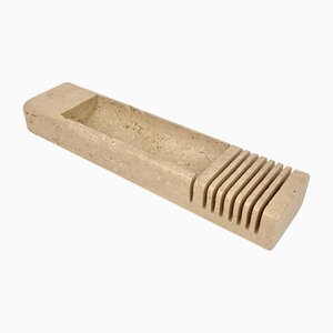 Travertine Letter & Pen Holder, Italy, 1970-LYQ-1171452