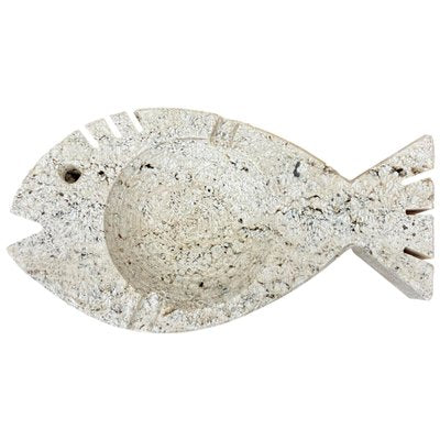 Travertine Marble Ashtray Fish from Fratelli Mannelli, Italy, 1970s-LYQ-1171519