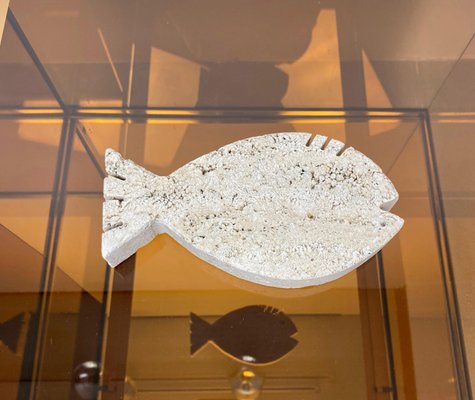 Travertine Marble Ashtray Fish from Fratelli Mannelli, Italy, 1970s-LYQ-1171519