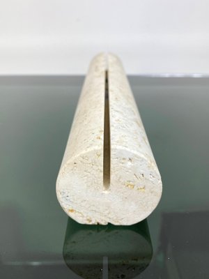 Travertine Marble Letter Pen Holder from Fratelli Manelli, Italy, 1970s-LYQ-1171582