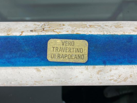 Travertine Marble Letter Pen Holder from Fratelli Manelli, Italy, 1970s-LYQ-1171582