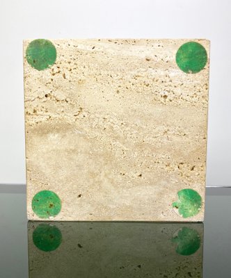 Travertine Marble Table Ashtray from Fratelli Manelli, Italy, 1970s-LYQ-1171581