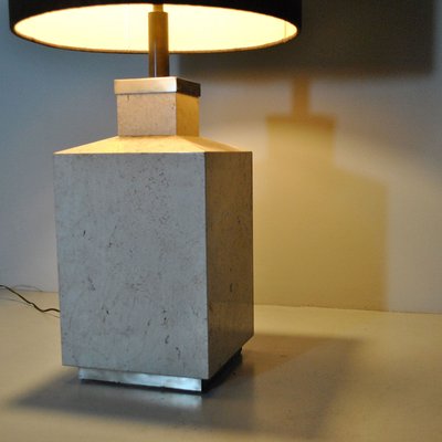 Travertine Marble Table Lamp, 1970s-JQO-683564