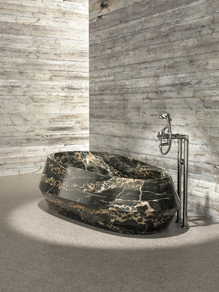 Travertine Silver Tosca Bath by Marmi Serafini