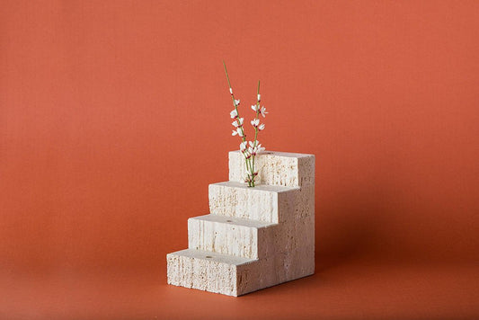 Travertine Staircase Ruinette Jar by Ilaria Bianchi