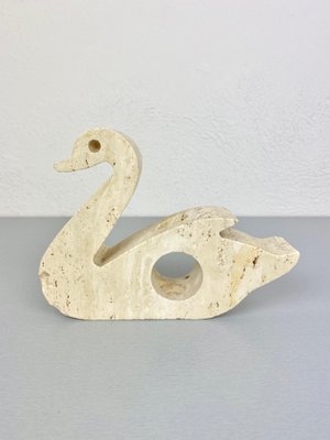 Travertine Swan Candleholder by Fratelli Mannelli, Italy, 1970s-LYQ-1171569