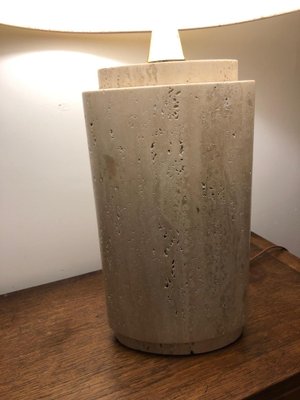 Travertine Table Lamp, 1970s-AVC-686866