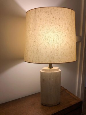 Travertine Table Lamp, 1970s-AVC-686866