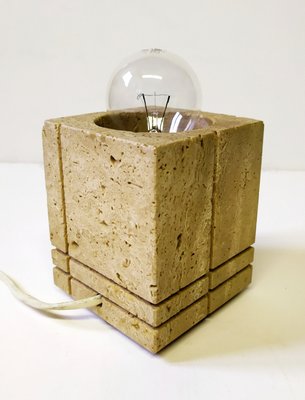 Travertine Table Lamp by Cerri Nestore, 1960s-EI-646592