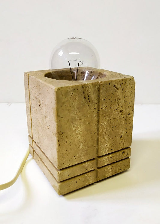 Travertine Table Lamp by Cerri Nestore, 1960s