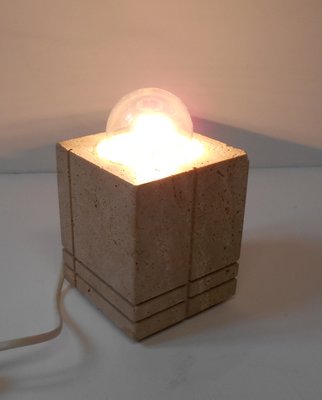 Travertine Table Lamp by Cerri Nestore, 1960s-EI-646592