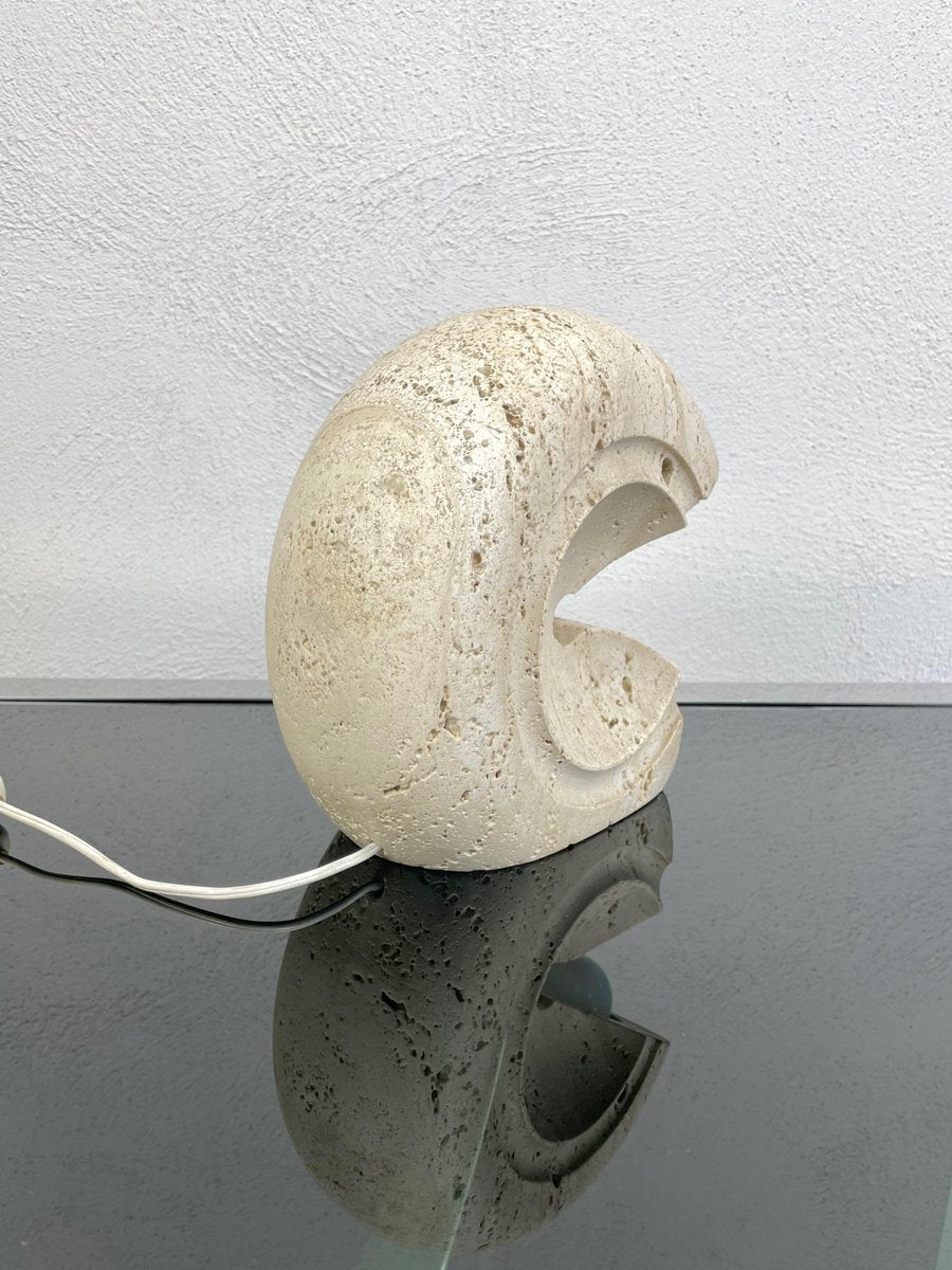 Travertine Table Lamp by Giuliano Cesari for Luigi Sormani, Italy, 1970s