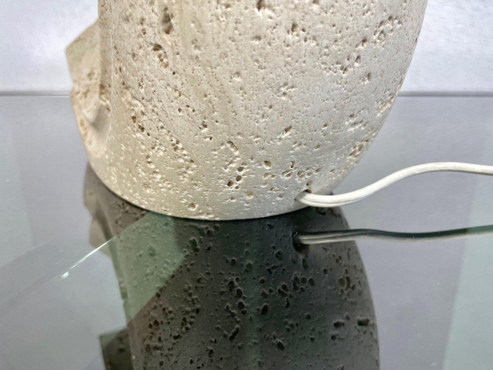 Travertine Table Lamp by Giuliano Cesari for Luigi Sormani, Italy, 1970s