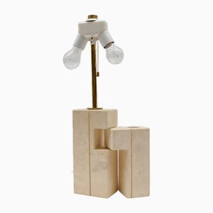 Travertine Table Lamp by Giuliano Cesari for Nucleo Sormani, 1960s-KQB-1732097