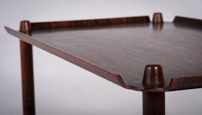 Tray Table in Rosewood by Poul Hundevad for Vamdrup, Denmark, 1960s-ZGQ-1734657