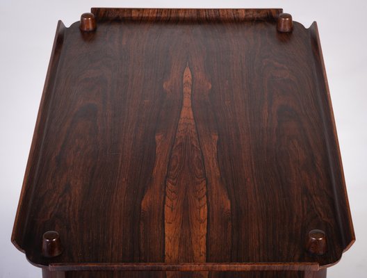 Tray Table in Rosewood by Poul Hundevad for Vamdrup, Denmark, 1960s-ZGQ-1734657