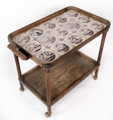 Tray Table with Dutch Tiles, 1920s-UY-1000672