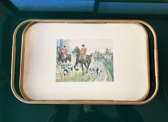 Tray with Hunting Scene, 1950s-GGK-802763