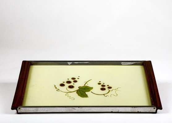 Tray with Painting of Grapes and Leaves, 1970s-RAQ-1418526