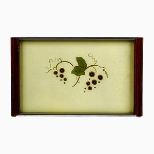 Tray with Painting of Grapes and Leaves, 1970s-RAQ-1418526