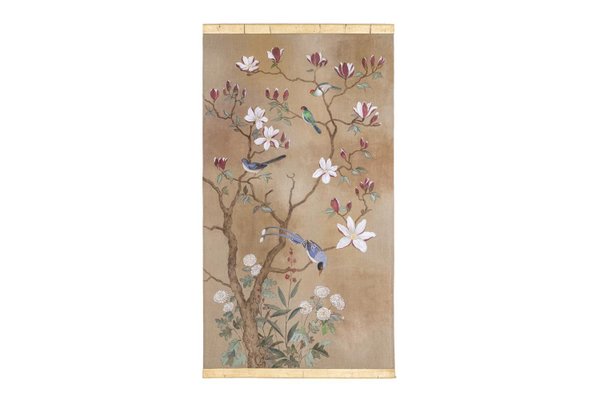 Tree Birds, Threes and Foliage, Painted Canvas-CEJ-1079187