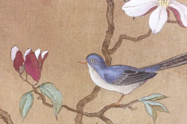 Tree Birds, Threes and Foliage, Painted Canvas-CEJ-1079187