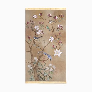 Tree Birds, Threes and Foliage, Painted Canvas-CEJ-1079187