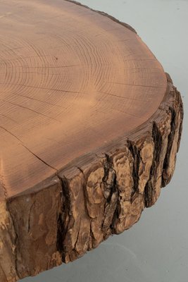 Tree Trunk Coffee Table with Hairpin Legs-OKG-2039554