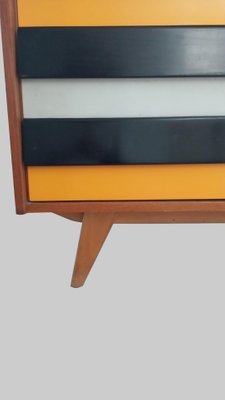 Trendy Black and Yellow Sideboard, 1950s-HZ-647599