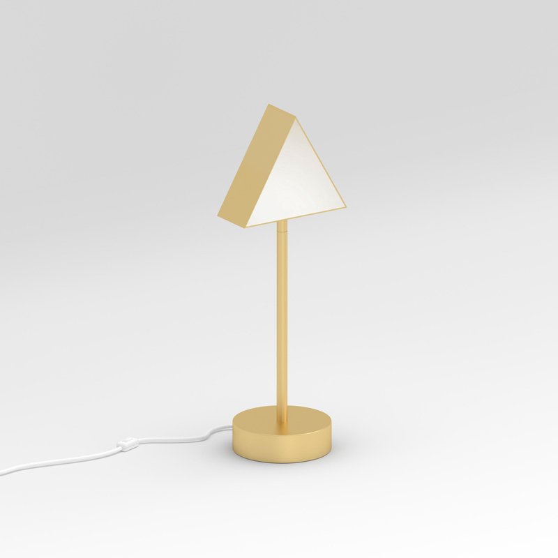 Triangle Box Brass Desk Light by Atelier Areti