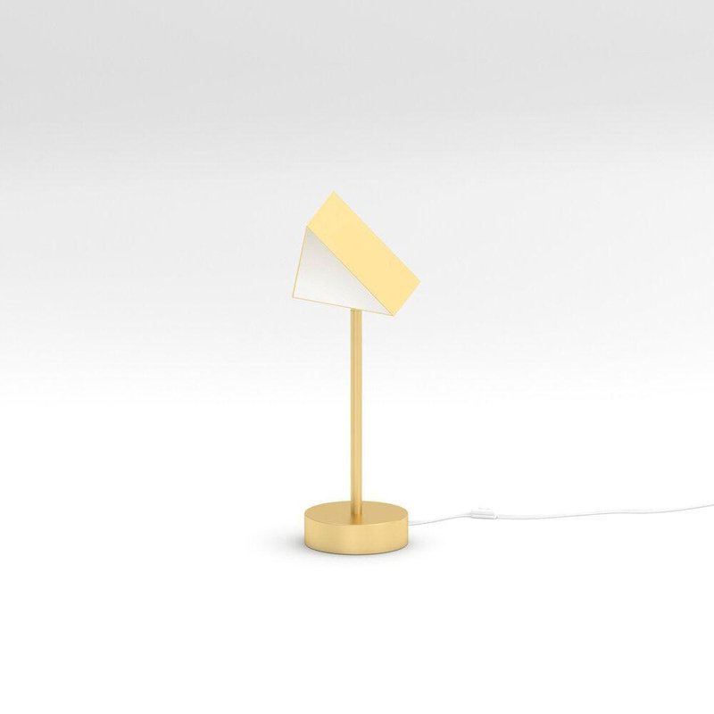 Triangle Box Brass Desk Light by Atelier Areti