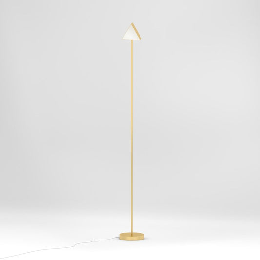 Triangle Box Brass Floor Light by Atelier Areti