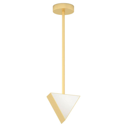 Triangle Box Brass Pendant Light by Atelier Areti