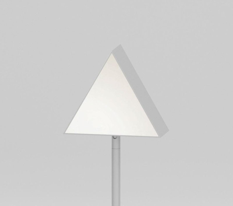 Triangle Box Nickel Desk Light by Atelier Areti