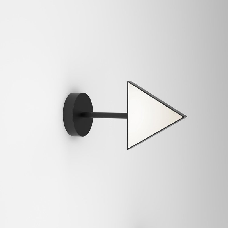 Triangle Box Nickel Wall Light by Atelier Areti