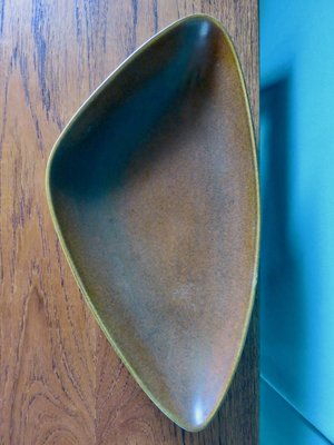 Triangular Ceramic Dish by Gunnar Nylund from Nymolle, Sweden, 1960s-AC-958207