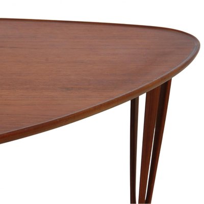 Triangular Coffee Table in Teak, 1960s-MTD-1719772