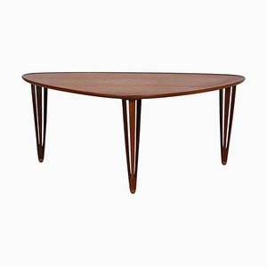 Triangular Coffee Table in Teak, 1960s-MTD-1719772