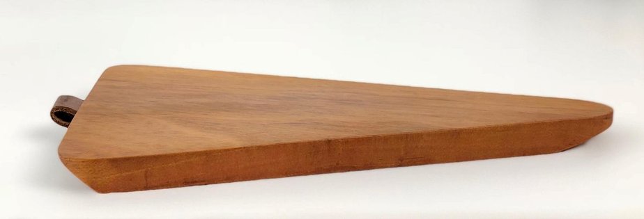 Triangular Walnut Cutting Board with Amboss Knife from Werkstätte Carl Auböck, 1950s, Set of 2-BAF-763397