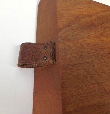 Triangular Walnut Cutting Board with Amboss Knife from Werkstätte Carl Auböck, 1950s, Set of 2-BAF-763397