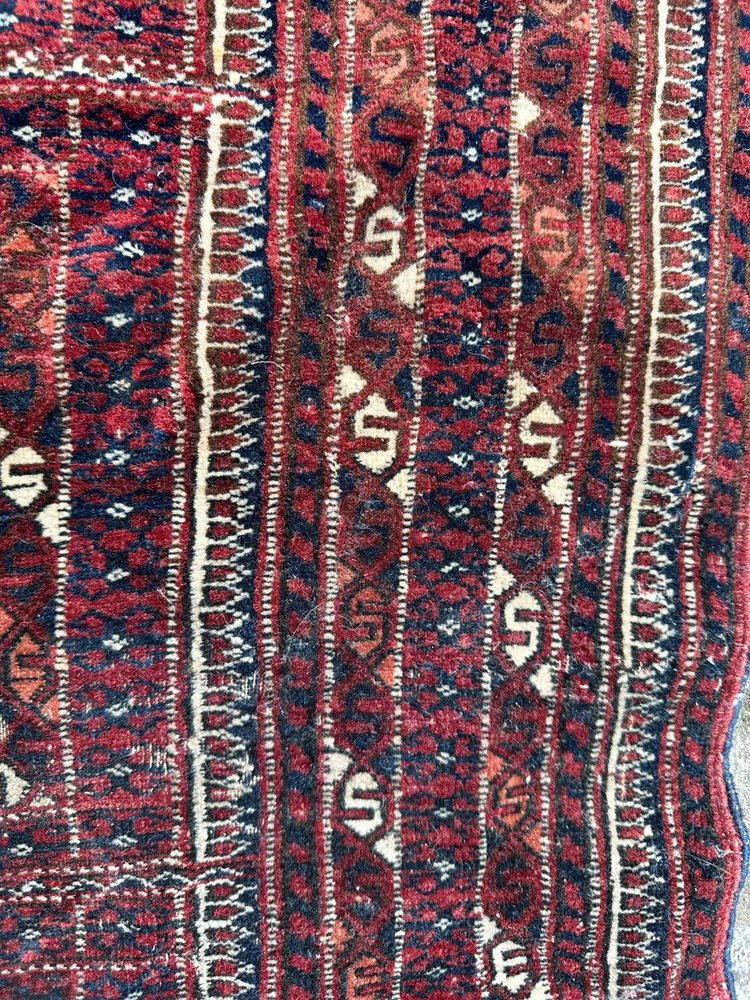 Tribal Collectible Turkmen Rug from Bobyrugs, 1890s