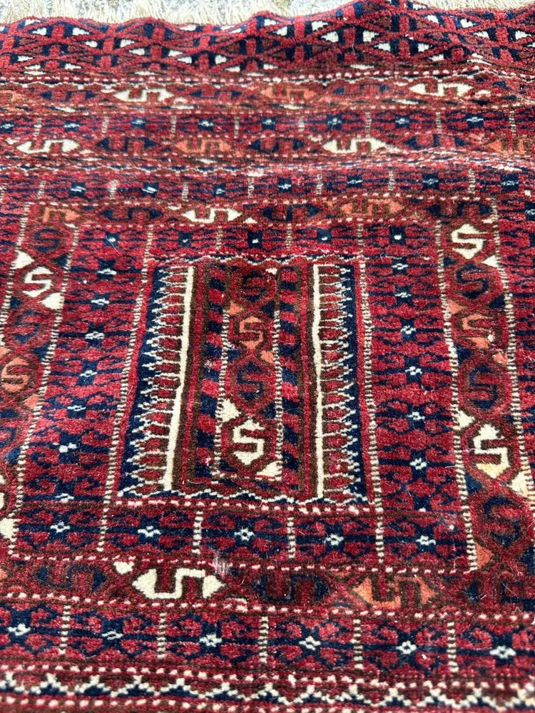 Tribal Collectible Turkmen Rug from Bobyrugs, 1890s