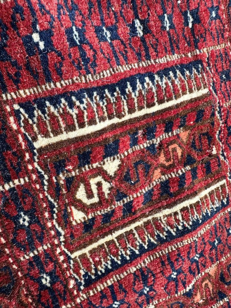 Tribal Collectible Turkmen Rug from Bobyrugs, 1890s