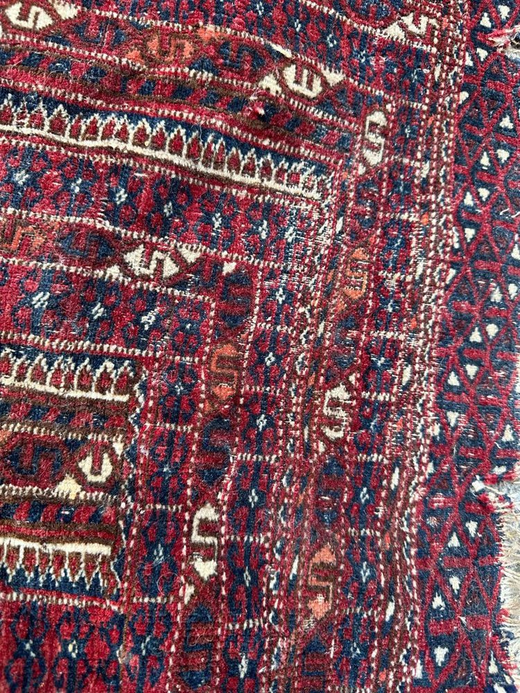 Tribal Collectible Turkmen Rug from Bobyrugs, 1890s