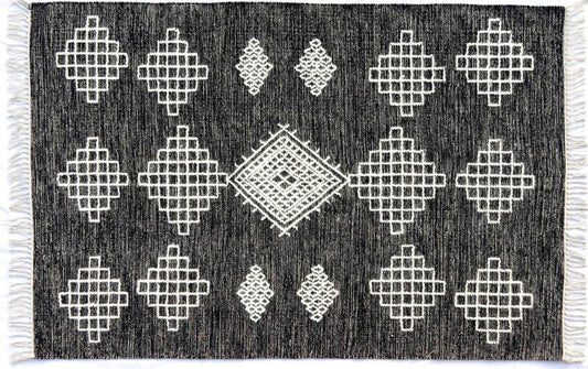 Tribal Moroccan Style Handwoven Kilim Rug