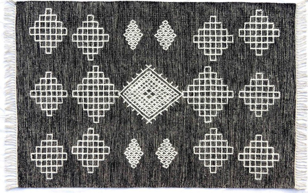 Tribal Moroccan Style Handwoven Kilim Rug