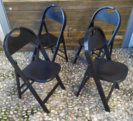 Tric Chairs by Achille Castiglioni for Bonacina di Meda, 1965, Set of 4-EI-1233450