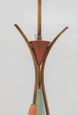 Tricolor Sputnik Cluster Pendant, 1950s-KL-1310167